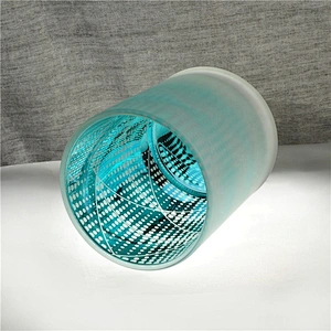 Wholesales frosted mercury Glass aroma candle holders