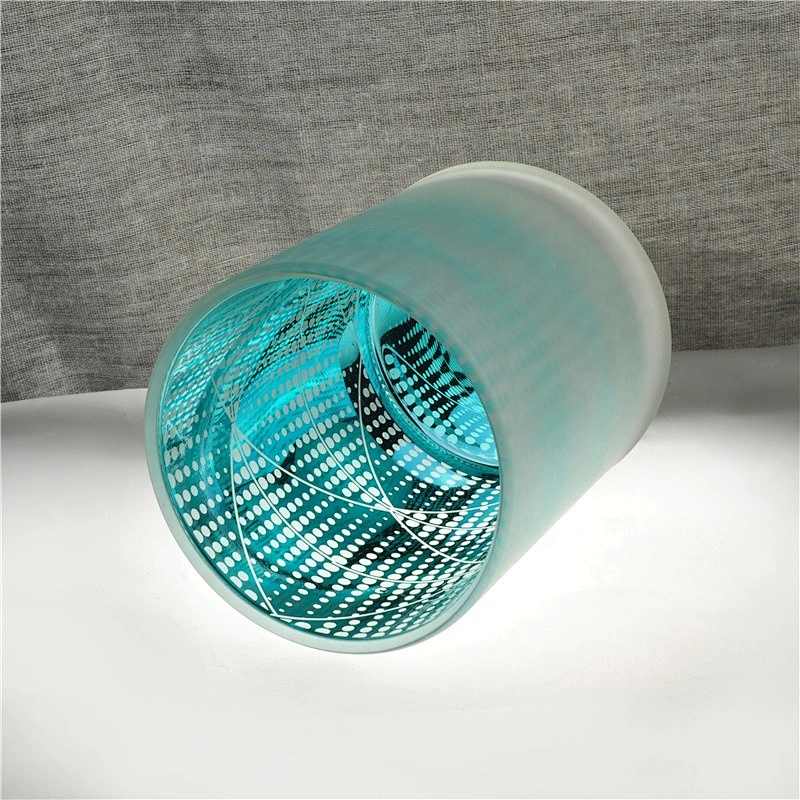 Wholesales frosted mercury Glass aroma candle holders