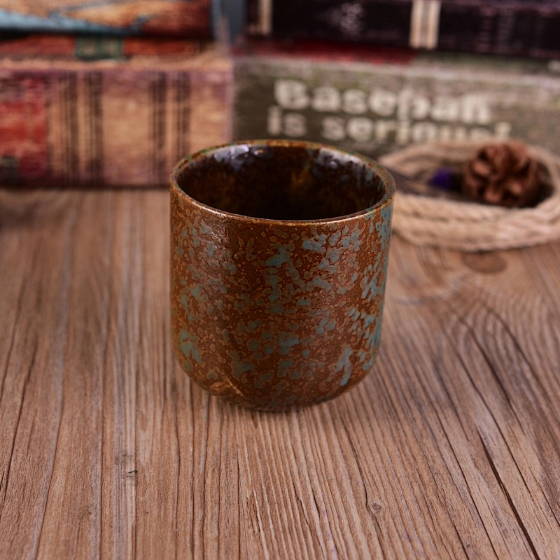 400ml Cylinder ceramic candle jar tealight candle cup wholesales