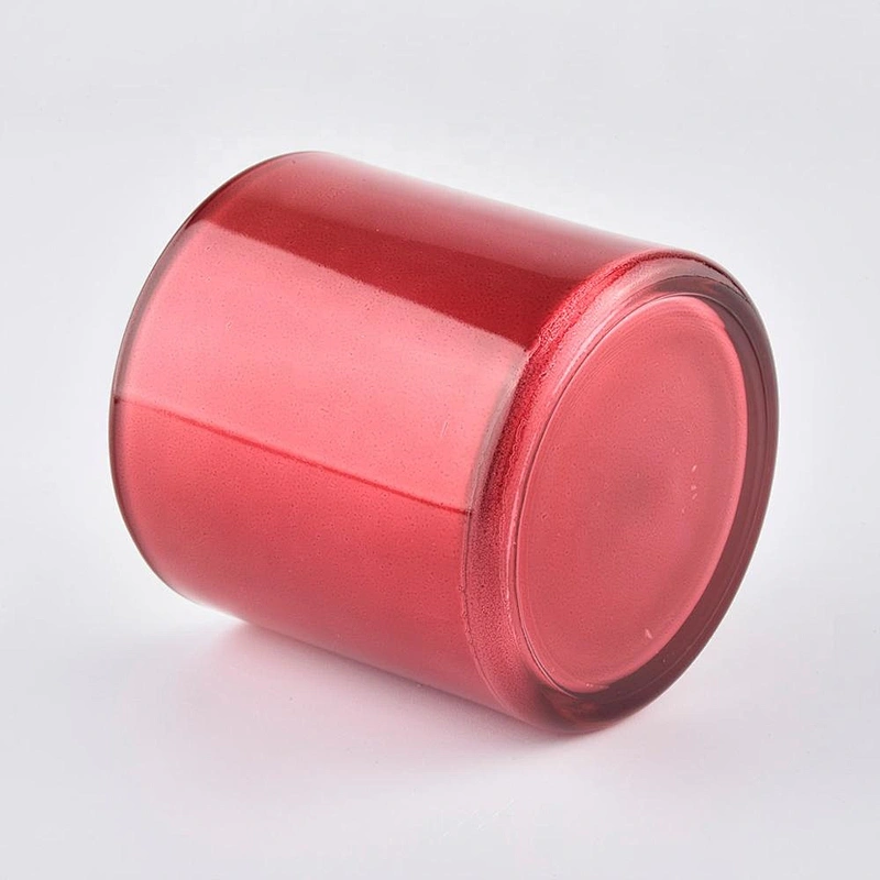 Sunny glassware luxury empty scented red Glass candle holders