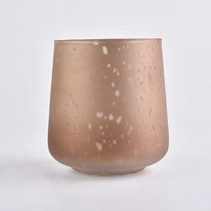 10oz 12oz 14oz cylinder luxury spray pink empty glass candle jar holders