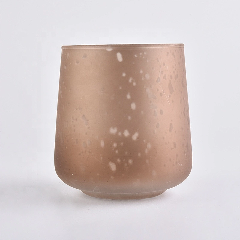 10oz 12oz 14oz cylinder luxury spray pink empty glass candle jar holders