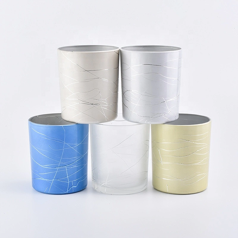 Cylinder glass candle holders for home decoration in bulk