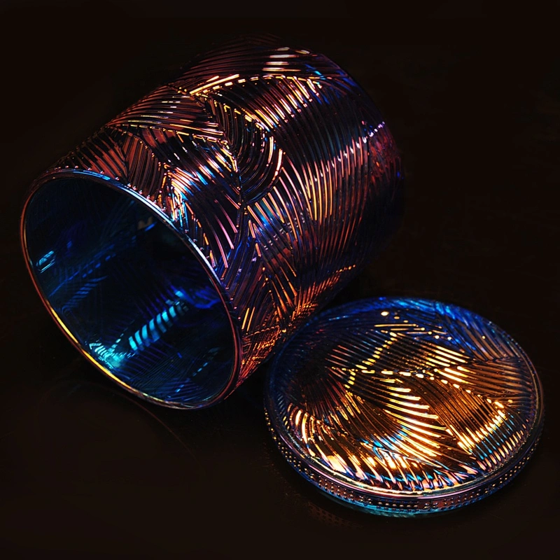 Sunny hot sales luxury custom logo crystal glass candle jar and lid