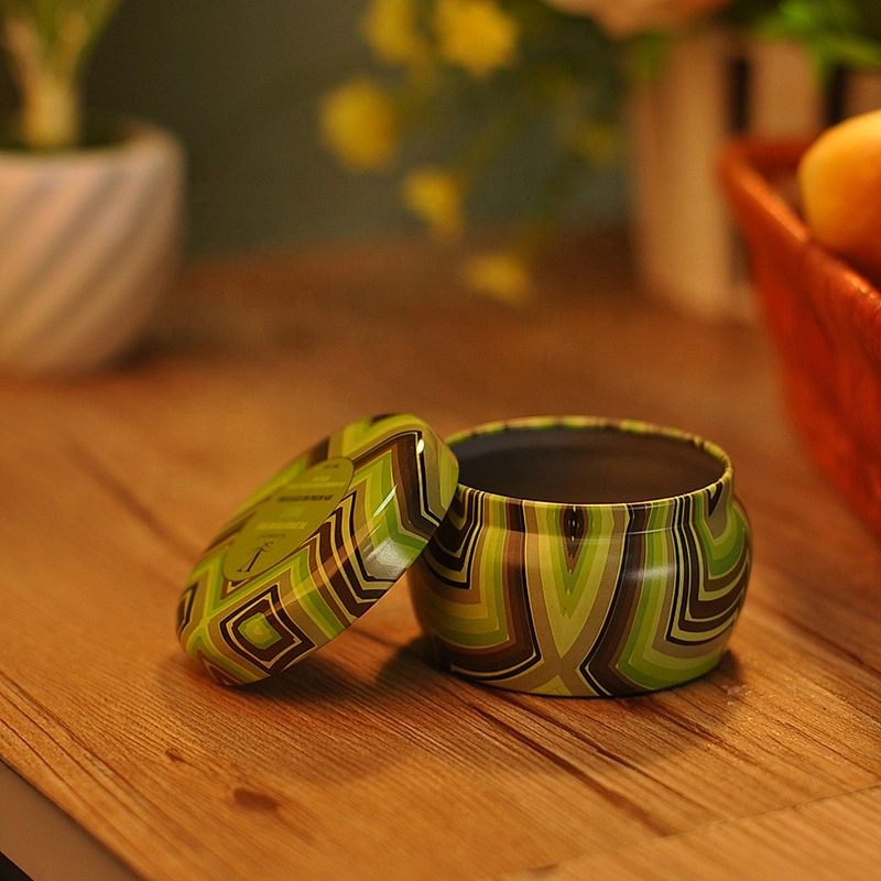 Vintage mini Metal Candle Jars Metal Container for cosmetic use wholesale