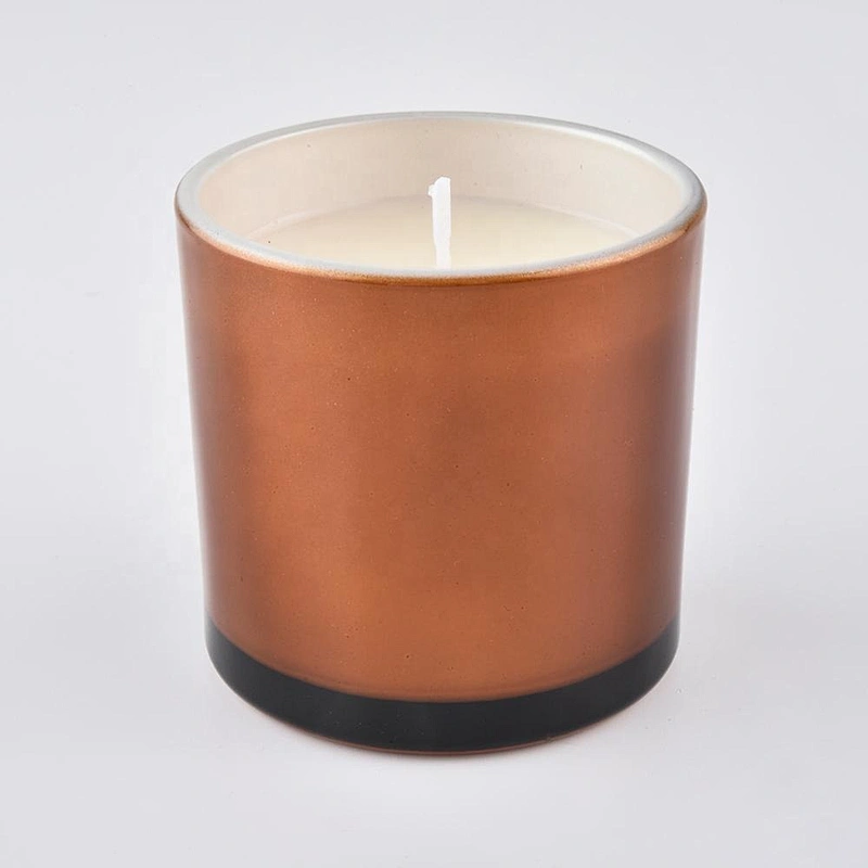 10 oz Metallic Jar with Scented Candle