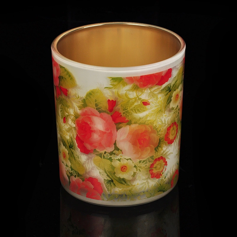 In bulk cylinder tealight electroplated glass candle jar holders