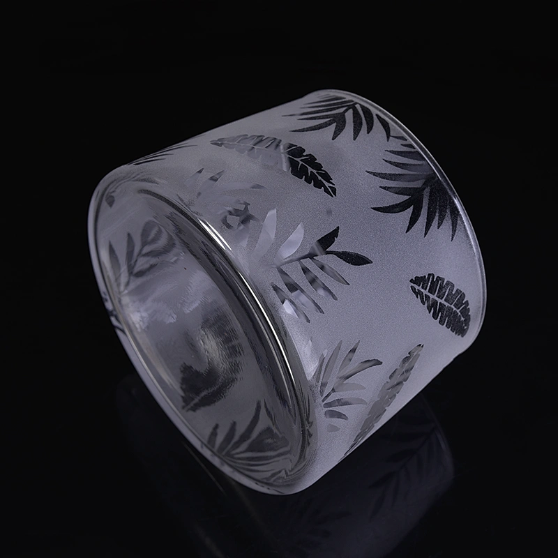 Modern matte candle tins glass table candle container wedding centerpieces wholesales