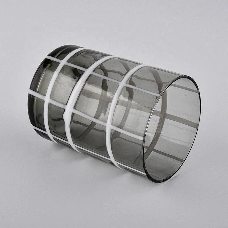 Factory price black tealight glass candle jars holders 8oz 10oz