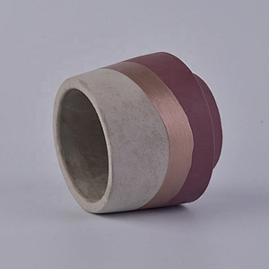 400ml glazed concrete candle holder tealight candle jar party decoration