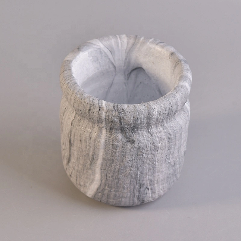 Round cement candle holder custom wholesales
