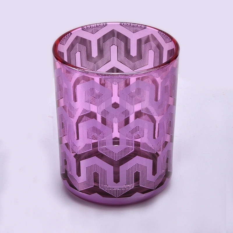 Antique restaurant empty color Glass candle tealight holder