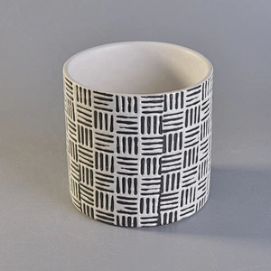 Elegant glazed custom ceramic votive candle jar candle holders home decorative use