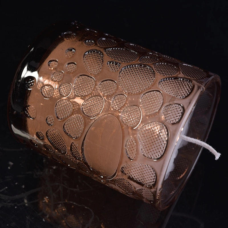 Luxury handmade crystal glass candle container 10oz