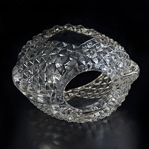 Wholesales crystal geometric luxury glass candle holder