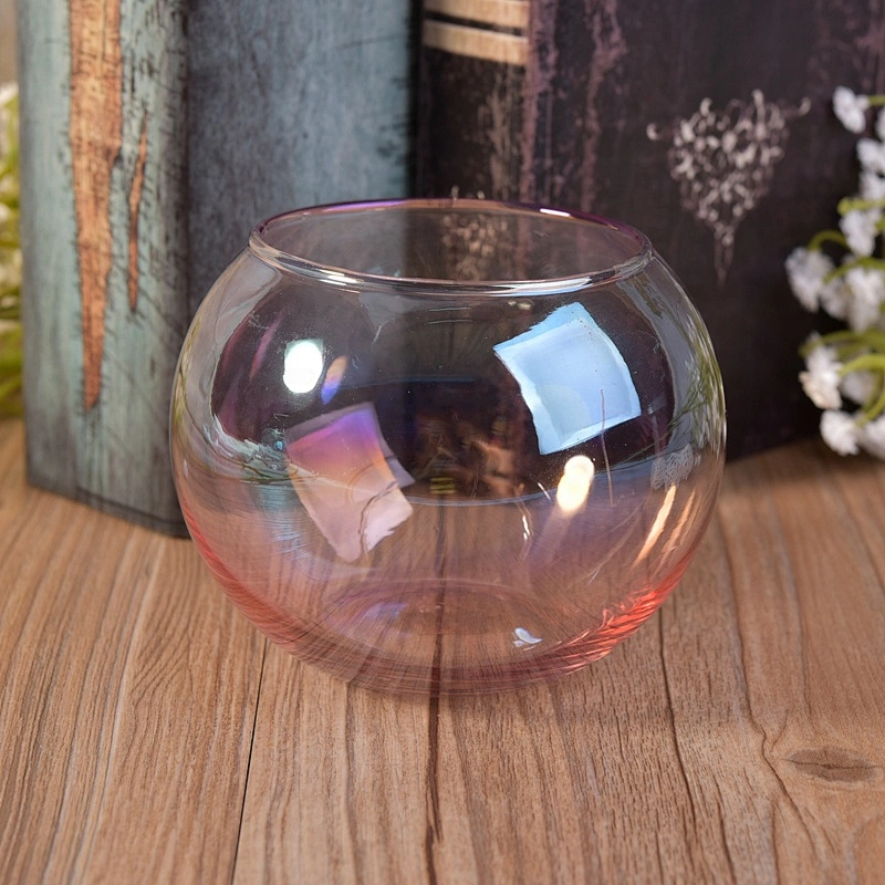 Transparent Glass Candle containers candle Holder home Decor wholesales