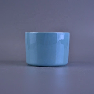 Pearl Glazed Ceramic Candle Holders in Solid Colors Home Decor