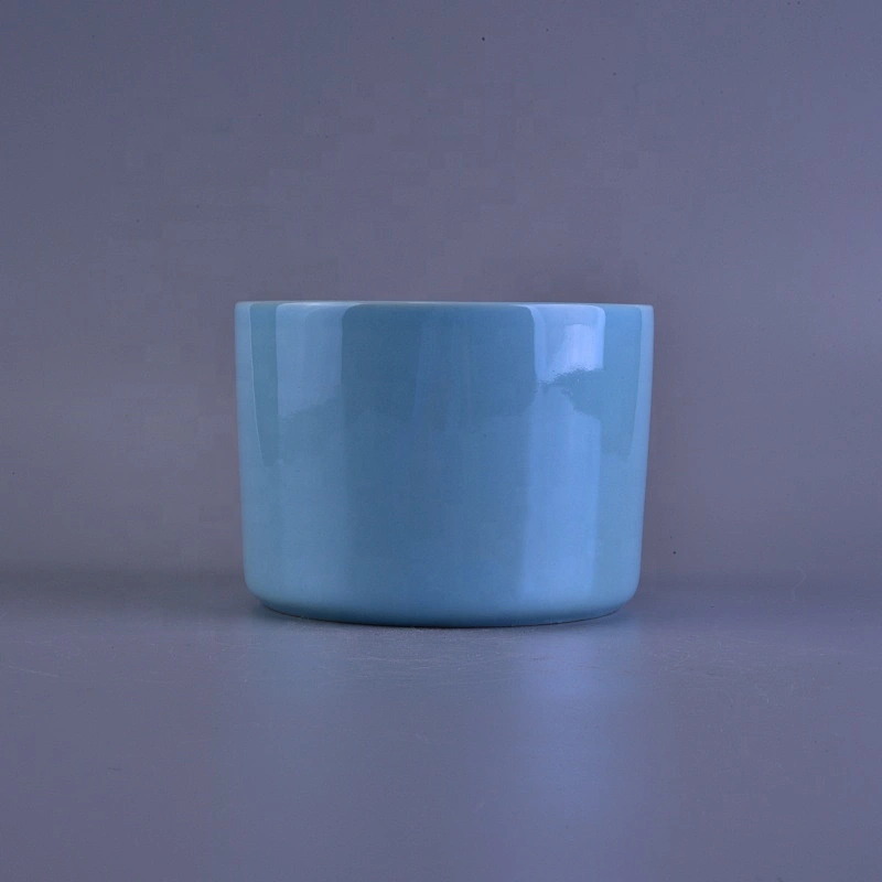 Pearl Glazed Ceramic Candle Holders in Solid Colors Home Decor