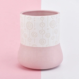Customized scented candle votive containers pillar ceramic jar home decoration suppliers
