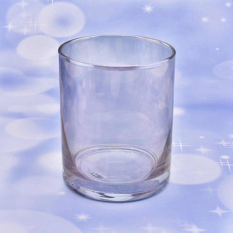 Wholesale cylinder glass candle  holders multi colors home decoration