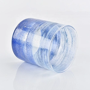 Clear customized candle vessel glass candle jar wedding centerpieces in bulk