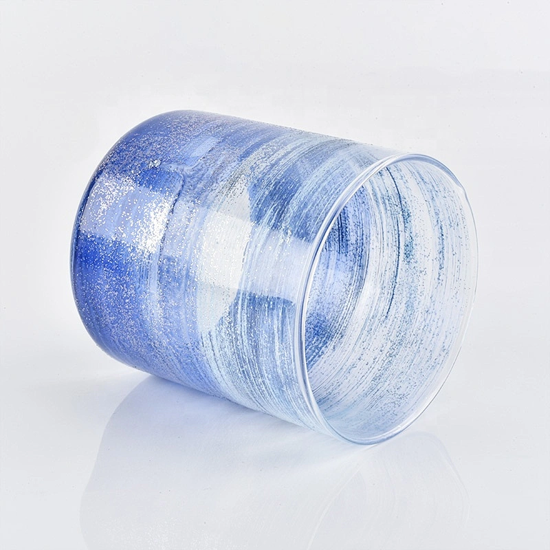 Clear customized candle vessel glass candle jar wedding centerpieces in bulk