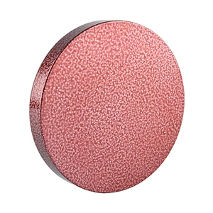 Custom round pink metal lid cover for candle holders
