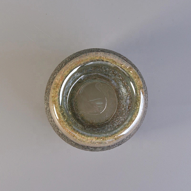 Factory price round tealight mercury candle glass jars