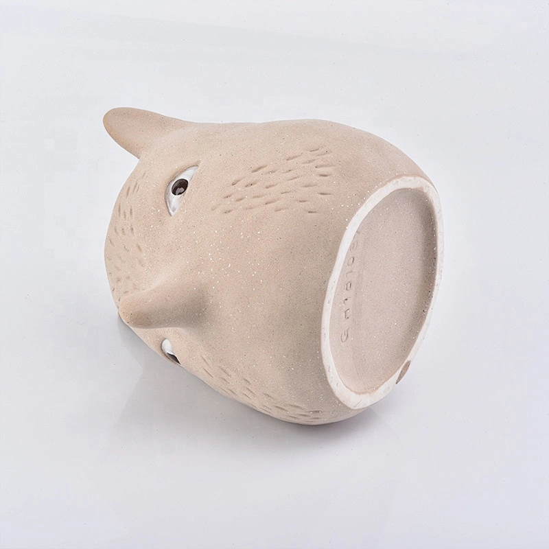 Animal-shape ceramic votive candle jars customized candle holders home decor wholesale