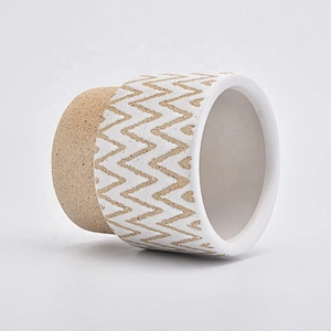 Outdoor ceramic candle containers tealight candle holders home decor