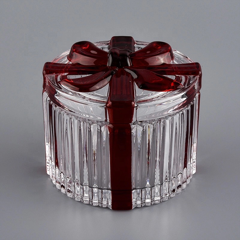 Sunny empty crystal luxury Glass candle jar with lid 10oz 16oz