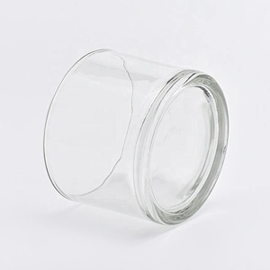Short crystal glass candle  holders 351ml home decoration wholesale