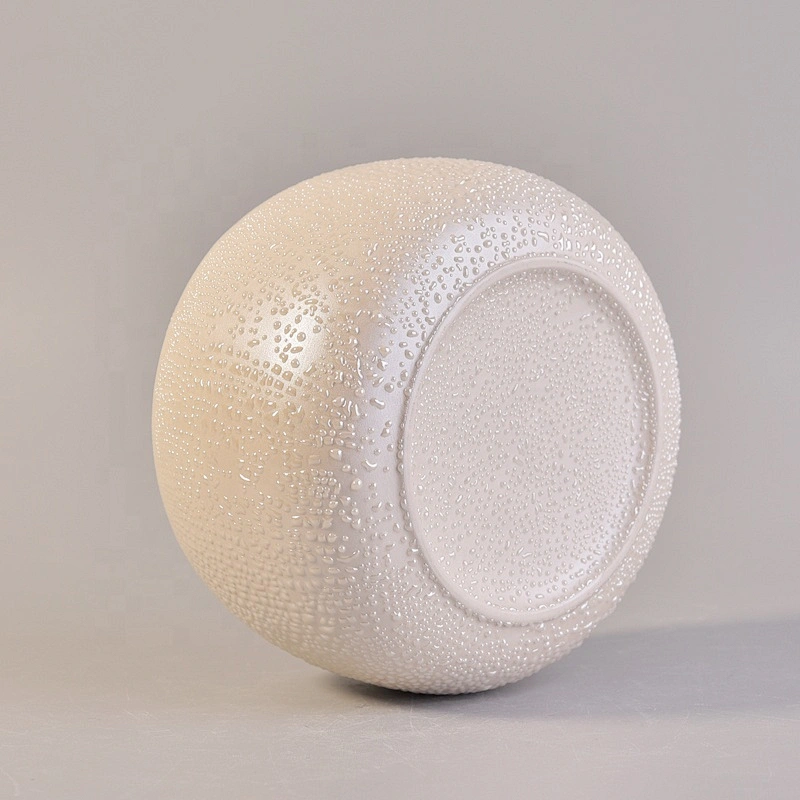 Unique custom ceramic scented candle holder for wedding
