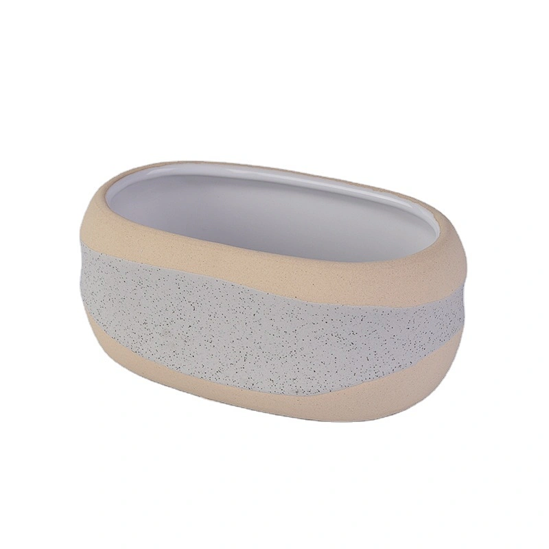 Sunny glassware luxury grey ceramic candle vessel 10oz 20oz