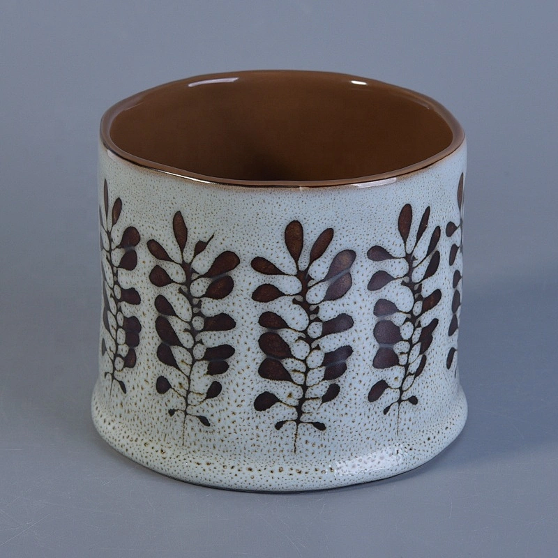 Luxury ceramic candle jars votive candle tin wedding centerpieces