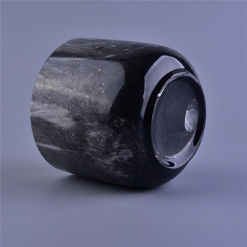 10oz 14oz 20oz Wholesales black empty ceramic candle holder home decor