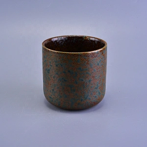 400ml Cylinder frosted ceramic votive candle jars wholesales