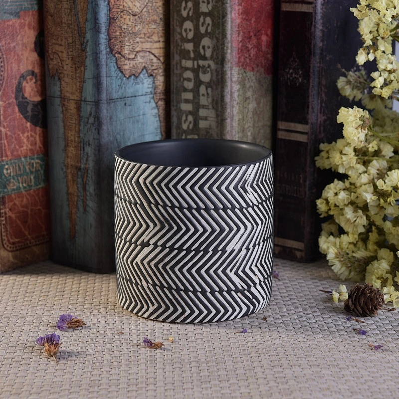 Antique decal printing custom ceramic tea light candle jar candle holders home decorative use exporters