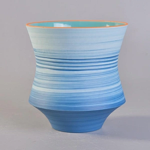 Wholesales new design Luxury blue porcelain ceramic candle holder