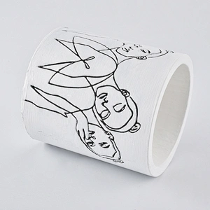 matte white concrete candle jars suppliers