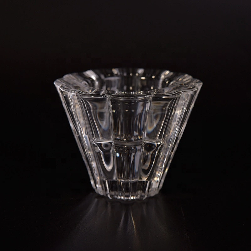 Transparent candle jars glass candle holder wedding decoration supplier