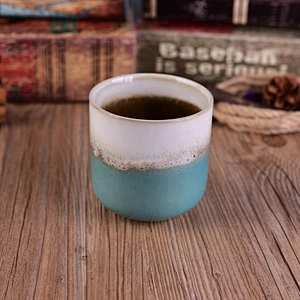 Round decorative ceramic candle holder for home decor