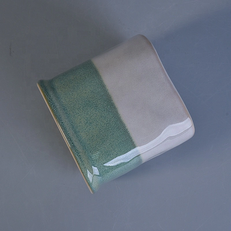 Square candle holders in ceramic scented candle jar home decor