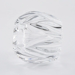 Sunny geo tealight crystal luxury glass candle jar