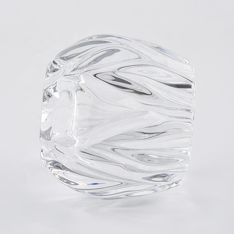 Sunny geo tealight crystal luxury glass candle jar
