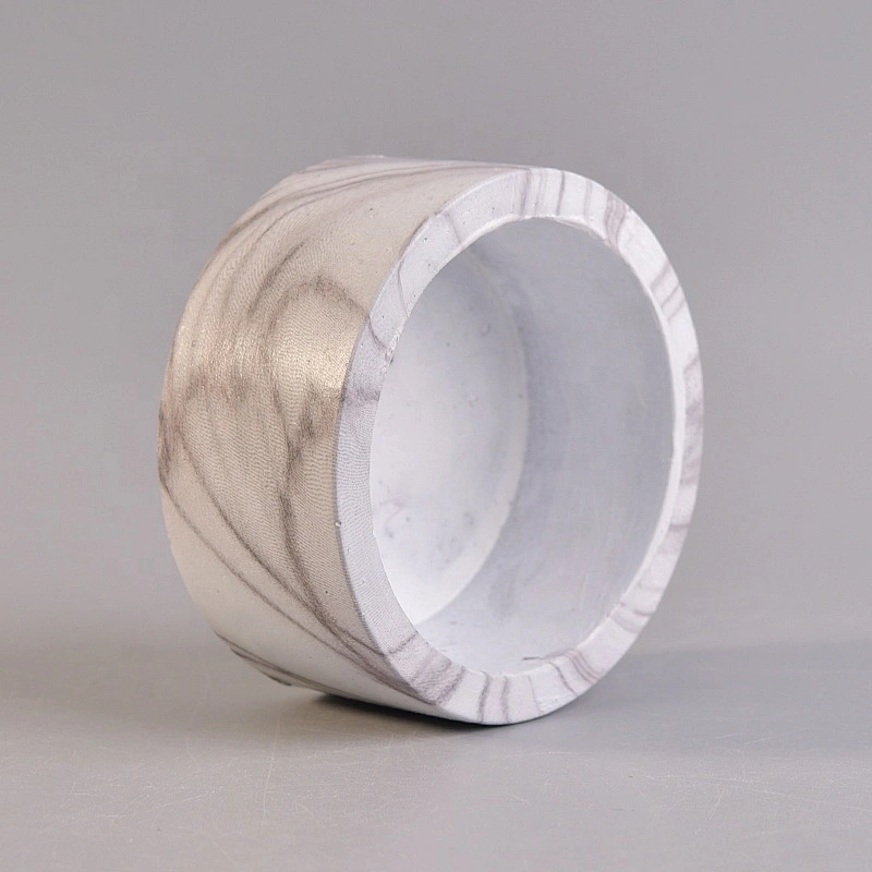 Hurricane concrete candle containers round candle vessel wholesales