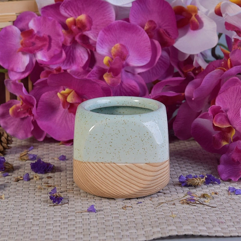 200ml Mini square ceramic candle jar scented candle vessel home decor