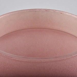 matte pink scented decorative glass candle jars