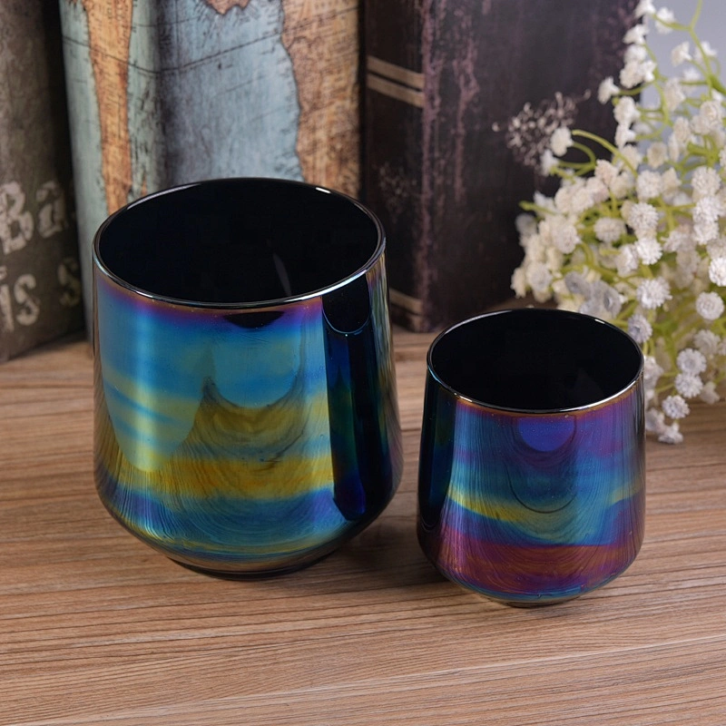 Electroplating Glass Candle container custom candle tumbler home Decor suppliers