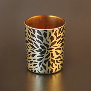 6oz Silver Mercury Glass Candle Holders Home Decor Wholesales